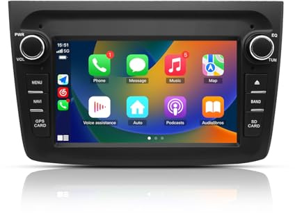 4+64GB Car Tablet per Alfa Romeo Mito 8-Core Autoradio Navigatore GPS Touch screen Lettore Wireless CarPlay Android Auto Bluetooth DSP WiFi Mirror Link 2015-2020 NERA