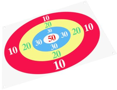 JUMPLAWN Outdoor Throwing Game Target Mat with Sandbags Kids Boardgame for Family Fun and Party Activities Educational Toy for Kids Age 2 and up Durable Cloth Game Board 59.06X59.06In