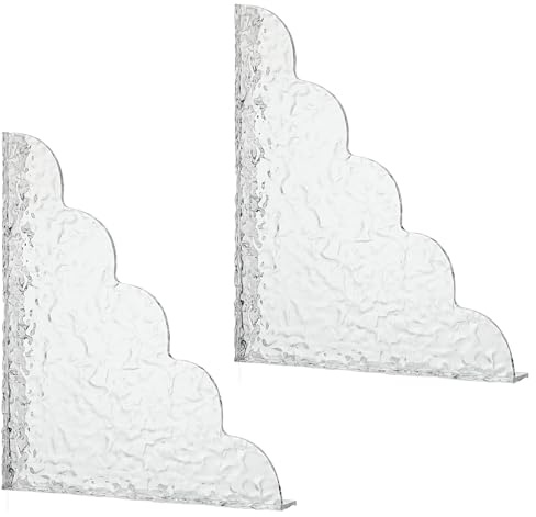 Lnngub 2 Pack Shower Splash Guard,Adhesive Shower Corner Water Guard Bathtub Water Guards for Bathtub Bathroom Tub Corner Edge Barrier,8.6 X 7.5 Inches