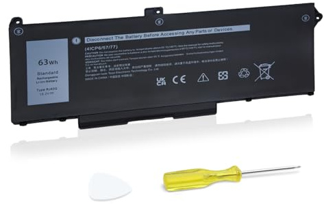 RJ40G Laptop Akku 15,2V 63Wh Kompatibel mit Dell Latitude 14 5420 Latitude 15 5520 Precision 15 3560 Mobile Workstation P137G P104F P137G001 P104F001 P104F002 075X16 01K2CF