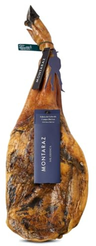 MONTARAZ® Paleta de Cebo de Campo Ibérico | 50% Raza Ibérica | Curación 24 Meses | Pieza Entera de 4,5-5 kg | Calidad Gourmet | 100% Natural | Sin Aditivos ni Conservantes