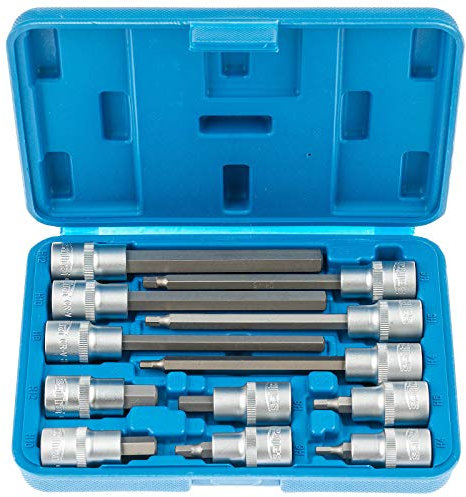 Satra S-SH1212L | Jeu de douilles à six pans creux 1/2 pour Allen