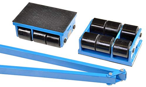 Pro-Lift-Werkzeuge 12t Panzerrollen Transportfahrwerk starr Schwerlastroller 12000kg Maschinentransport Industrieroller Schwerlastfahrwerk 2 x 6 tonnen