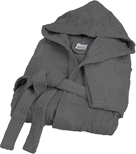 Bassetti Albornoz Bata Toalla de baño 100% puro Algodón Esponja Color sólido con capucha, bolsillos y Cinturón, Altamente absorbente Unisex ampia seleccion de colores y Tamaño desde S hasta 5XL