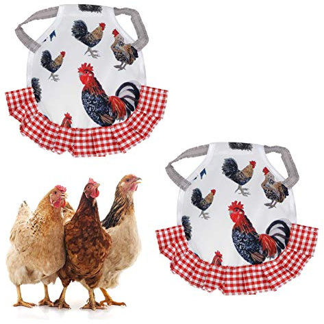 Atyhao Hühnersattel, 2 Stück Hühnersattel Hen Schürze Flügel Federschutz Elastischer Schutz Haustier Geflügelzubehör(C)