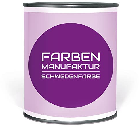 Schwedenfarbe Holzfarbe Holzlack Holzschutz Wetterschutzfarbe deckend 2L, Größe: 2L, Farbe: Rot