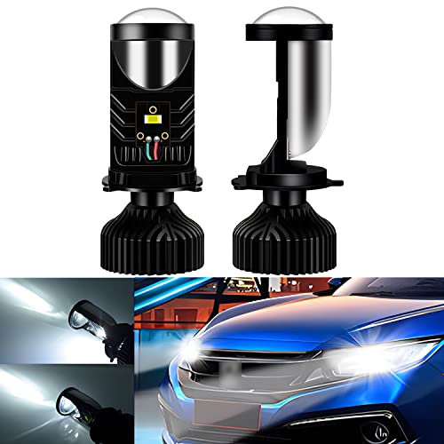 UPXSXT 2Pcs H4 Bombillas LED para Faros Proyectores, 9-32V 16000LM 100W blanco frío alto brillo luz alta y baja LED bombilla de faro para coches y motos