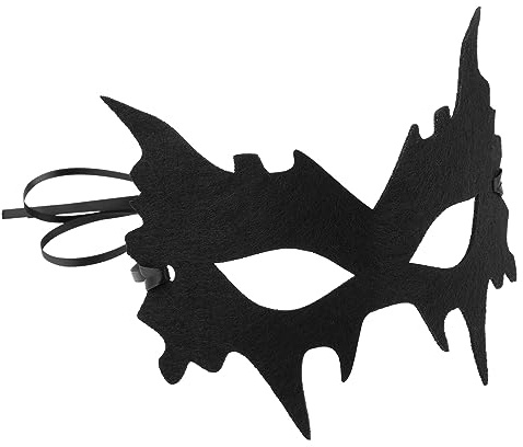 Sibba Halloween Kostüm Maske Schwarze Augenmaske Cosplay Halbgesichtsmaske Anzieh Kostüm Party Zubehör für Erwachsene Kinder