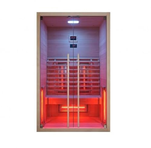 Bagno Italia Sauna infrarouge 120 x 100 cm plaques full spectrum radio bluetooth et led