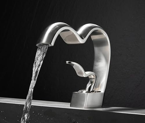 Warm- und Kaltwassermischer, Waschbecken, Unterbauwaschbecken, Badezimmer, keine Rohre