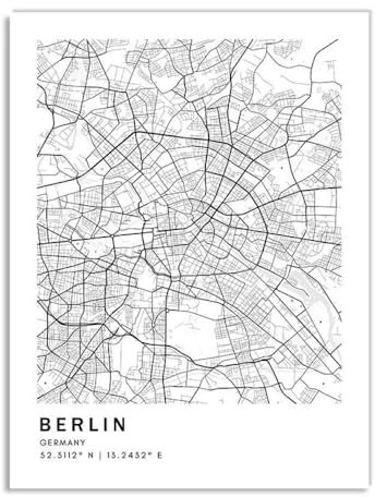 Leinwanddruck Lissabon, Paris, London, Madrid, Stadtplan Der Welt, Nordisches Poster Und Druck, Wandkunst, Leinwandgemälde Für Wohnzimmer, Dekoration, Geschenk, 21 X 30 Cm, Ohne Rahmen