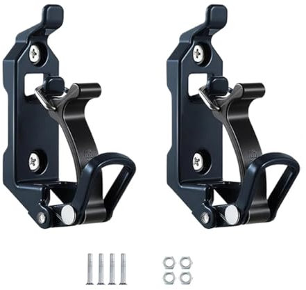 GSJNHY 2 stücke Halterungen Zubehör Quick Release Schaufel Halterung for Dach Rack Schaufel Halter Clamp Wand Halterung Kit Auto Zubehör(Black)