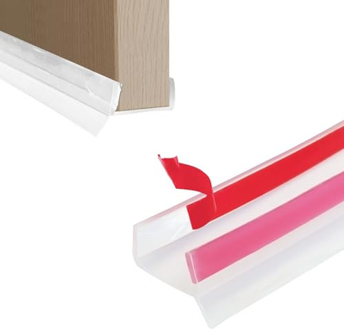 MeYuxg 3M Joint Plinthe Cuisine Profil D’étanchéité pour Socle Cuisine pour Plinthe de 15mm 16mm 17mm,Étanche Grande élasticité en Caoutchouc Silicone pour Bas de Plinthe Sous Placard(Transparent)