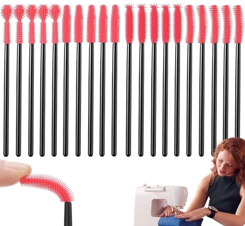 Sewing Machine Lint Cleaning Brush - 20X Silicone Bristle Cleaning Brush - Silicone Cleaning Brushes, Reusable Silicone Dense Bristles Clean Brush for Cleaning