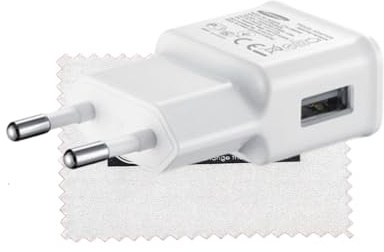 Original Ladegerät für EP-TA50EWE für Galaxy S5, S5 Mini, S7 Edge, S7, J5 (J510), G530 Grand Prime, J3 (2016), Core Prime G360, Xcover 3, (Ladekabel nicht im Lieferumfang enthalten) mit Reinigungstuch