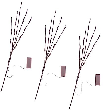 Gatuida 3stücke Led-zweigleuchte Für Wohnlichtdekor Leds Simulierte Zweiglichter Wiederverwendbar Biegbare Zweige Für Blumenarrangements Geeignet Für Hochzeiten Geburtstage Und