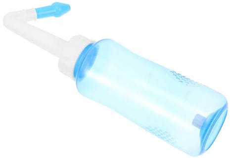 HIAKDOFT Bouteille D’irrigation Nasale Portable 300 Ml Rinçage Nasal Pour Adultes Et Garçon Et Filles Débit Réglable Plastique Usage Quotidien Soins Nasaux