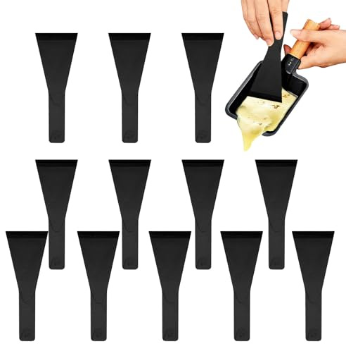 Spatule Raclette Nylon, 12 pièces Spatules En Nylon pour Raclette, Spatu le A Rac lette, Sp atule Racl ette Plastique, Sp atule Racle tte, pour antiadhésifs, fromage, grills, gourmets, planches.