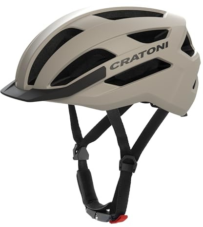 Cratoni cykelhjälm Pacer 2.0 mountainbike, familjehjälm, stadshjälm, cykelhjälm, turhjälm, 265 g (Sand matt, S-M (54–58 cm))
