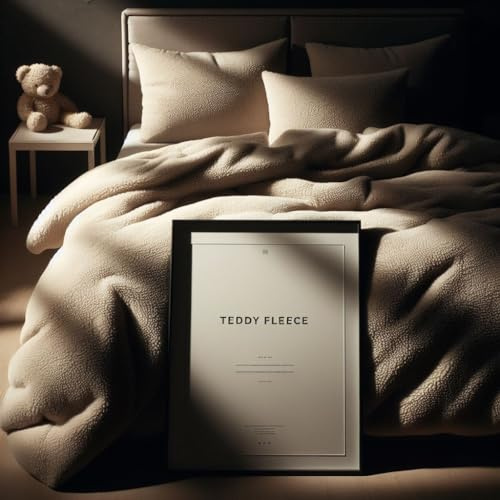 Comfort Collections Parure de lit en polaire super douce et chaude avec housse de couette et taies d'oreiller (crème, 2 places - environ 200 x 200 cm)