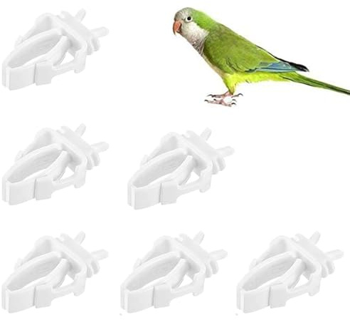 Papageien Obst Gemüse Feeder Clip, 6 Stück Vögel Haustier Futterspender Clips, Vögel Futterhalter Wellensittich Zubehör für Sittiche, Kakadu, Aras, Nymphensittiche