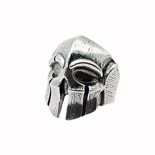 KONFEN Spartan Silber Damen Herren Totenkopf Verstellbar Offener Ring, Wikinger Schmuck, Drachenklaue, Eule Mondstein, Olivgrün/Gepard Zirkonia, Zeigefinger Fußringe Unisex