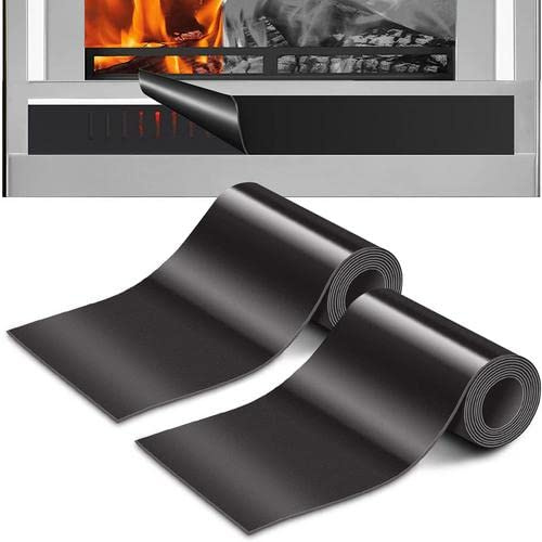Magnetic Fireplace Draft Stopper, Fireplace Vent Cover, Fireplace Cover To Block Draft From Vent, Magnet Fireplace Screen, Fireplace Draft Blocker To Block Cold Air Prevents Heat Loss (91×10cm)