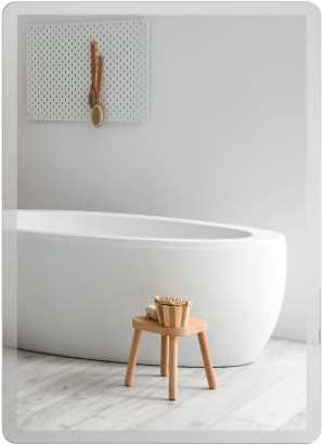 Frameless Rectangle Bathroom Mirror - 500x700mm - Polished Bevelled Edge - Wall Mounted Portrait or Landscape