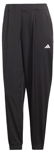 Adidas Damen AEROREADY Train Essentials Minimal Branding Woven Pants, Black/White, XL