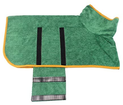 EUYIMOMO Bademantel Hund Herbst und Winter Warmer Bademantel for Haustiere, schnell trocknendes Hundehandtuch, verdickter Abschnitt, saugfähiges Haustierbad aus Mikrofaser (Color : A, Size : 3XL)