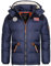Geographical Norway Celian Men - Winterjacke Herren Warme Steppung Mann Herbst Winter - Warme Manteljacke leicht Kapuze - Daunenjacke Windstopper Langarm Polsterung - Männer (Marineblau 3XL)