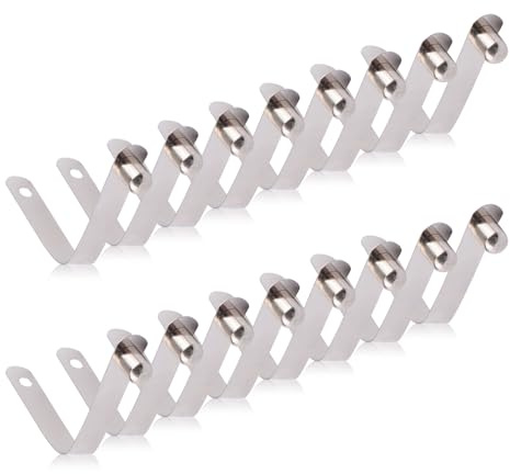 INCREWAY 16 clip a molla a pulsante singolo in acciaio inox da 8 mm, per campeggio, kayak, pagaia, palo della tenda