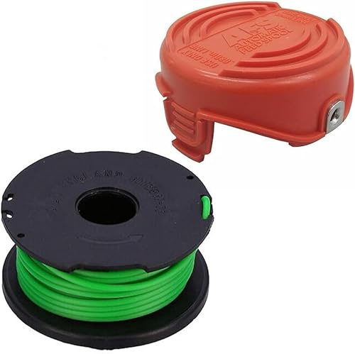 LegendTech Trimmer Spools Lines & Orange Spool Cap Covers Sets For GL7033 GL9035 Strimmer