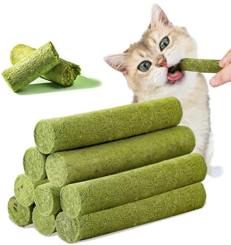 Katzengras Snack, 50g Gefriergetrocknet Snacks für Katzen für die Zahnpflege und Haarknäuel Entfernen, Katzenminze