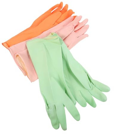 TOPBATHY Dishwasher Gloves Pairs Reusable Non-slip Dish Cleaning Kitchen Gloves
