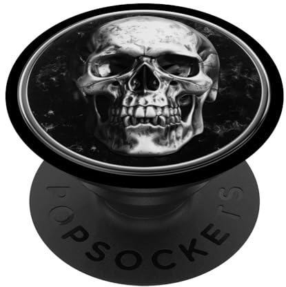Totenkopf - Silber PopSockets Klebender PopGrip