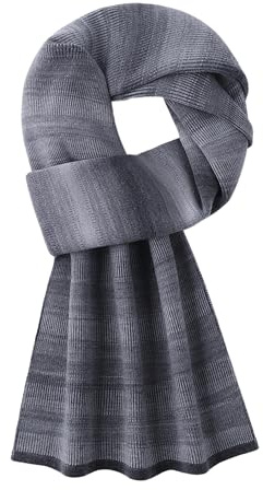 WANYING Herren Strickschal 6% Wolle Gestrickter Schal Winter Herbst Herrenschal Wolleschal Casual Business Gentleman