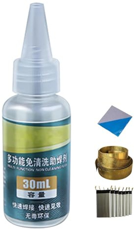 Fluido fondente per acciaio inossidabile - Pasta fondente per saldatura liquida, pasta saldante multifunzionale e sicura per lamiera zincata in rame e nichel