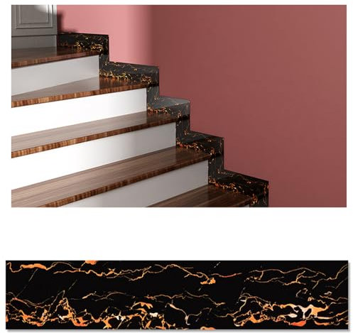 JINFEUGE 10 Stück Abziehbare Und Aufklebbare Pvc-Spritzschutzleisten, 15 X 60 Cm, Selbstklebende Sockelleisten-Zierleiste Für Zuhause, Küche, Badezimmer/Den Dragon
