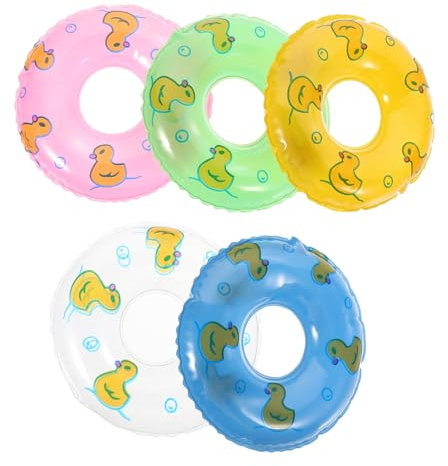 ifundom 5stücke Mini Schwimmreifen Dekorationen Für Puppenhäuser Bunte Miniatur Schwimmringe Für Kreative Deko Einzigartige Mini Hausaccessoires Für Sommerpartys Und Fotografie