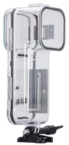 Alcibateur de Plongée sous-Marine avec Objectif Plat en Verre Plat pour Le Sac 3 Boîtier étanche pour la Caméra d'action, Plongée en Coquille 45 M