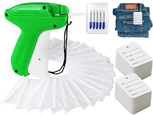 Pistola Sparafili per Cartellini e Prezzi,Pistola Etichettatrice,Pistola per Cartellino,Etichettatrice,Pistola per Cartellini Vestiti Cartellini Abbigliamento,Pistola Etichettatrice Abbigliamento