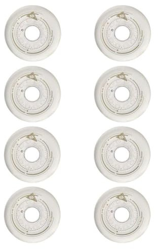 WSDAV Inline Skate Rollen 88A Gut Verschleißfest PU (8er Pack) Größe 80mm 76mm 72mm für Inline Skate Surfbrett Casterboard Waveboard Street Surfing,76MM