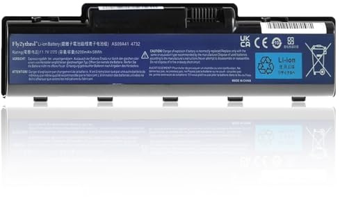 FlyZythrol AS09A41 AS09A31 laptop battery Compatible With Acer Aspire 4732Z | 5332 5334 5516 5517 5532 5732Z 5734Z series AS09A36 AS09A51 AS09A56 AS09A61 AS09A70 AS09A71 AS09A73 AS09A75 11.1V 58Wh