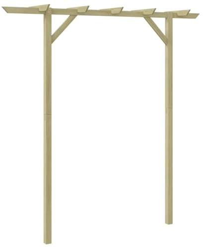 Générique Pergola de Jardin 205 x 40 x 203 cm Bois,Maison & Jardin,Pelouses & Jardins,Vie en extérieur,Structures extérieures,Arches, treillages & pergolas de Jardin,Brun,4.1 KG,41663