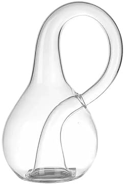 1 botella transparente Klein con adornos de espacio de cuatro dimensiones, botella de vidrio grueso para decoración del hogar (S: 10 cm x 6 cm)