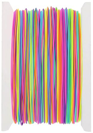 vaolmlop Filo Nylon Per Braccialetti,100m Rotolo Di Corda Di Cotone Intrecciato Da 1 Mm,Macrame Corda Per Collane Perline Gioielli Fai Da Te Artigianato Decorazioni Diy (Colore)