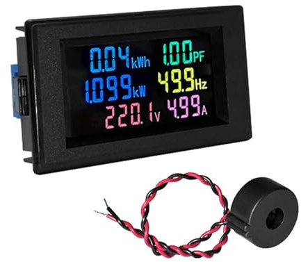 Appareil de mesure de consommation d'énergie avec boîtier ABS à taux de rafraîchissement de 3 Hz pour analyse de l'efficacité énergétique en temps réel
