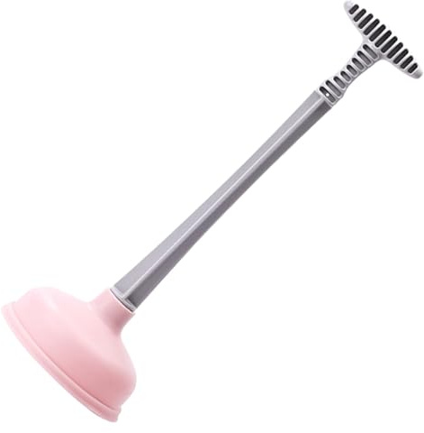 Toyvian Stantuffo per Pulizia WC Forte Aspirazione in Gomma e ABS, Strumento per Sturare Scarichi, per Casa e Cucina, Accessorio Bagno Funzionale