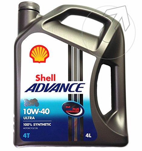 Shell 550053586 Advance Ultra 4L Motorcycle Engine Oil 4 Litre 0W40 4T 4 Stroke